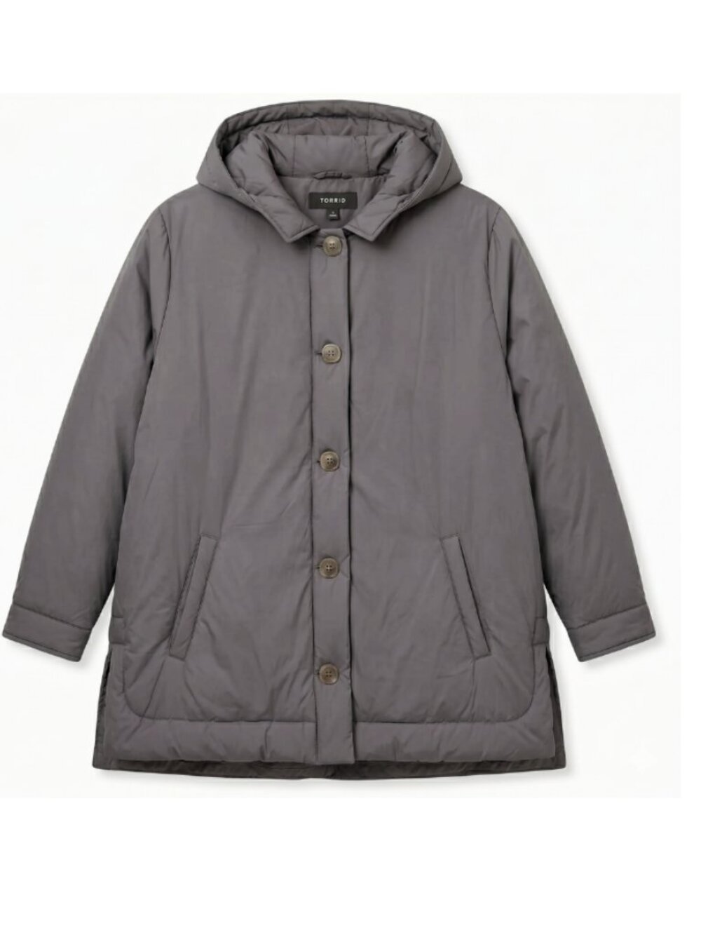 Pre-owned Torrid Gray Winter Jacket - Women's Size 3